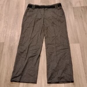 New Directions Women's Black and Gray Straight Leg Pants